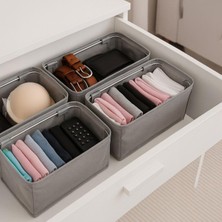 Brf Store Oreviosell Deconox 4 Adet Tek Boy Katlanabilir Çekmece Organizer Seti | Dolap Içi Saklama Kutusu | I