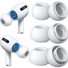 Brf Store Oreviosell Airpods Pro & Airpods Pro 2. Nesil Için 3 Çift Yedek Kulak Uçları, Gürültü Azaltma Delikl