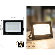 Aygün Elektrik 50W IP66 LED Projektör (4500LM) – Günışığı
