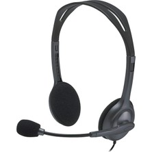 Brf Store Oreviosell Logitech H111 Kablolu Stereo Kulak Üstü Mikrofonlu Kulaklık, Standart 3.5 mm Jak Girişi,