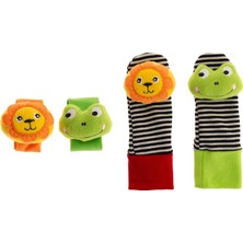 Brf Store Oreviosell Babyjem Çıngıraklı Çorap ve Bileklik Aslan-Kurbağa