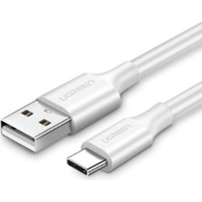 Brf Store Oreviosell Ugreen USB To USB C Hızlı Şarj Kablosu Beyaz 2 Metre