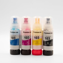Brf Store Oreviosell Dpi Epson 103 Set Muadil Mürekkep Kartuş 4’lü Paket (Cmyk) Takım– 70 ml