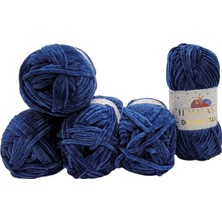 Brf Store Oreviosell Ilkadim Export 5 x 100 Gram Himalaya Dolphin Star Örgü Yünü, Parıltılı Bebek Yünü, 500 gr