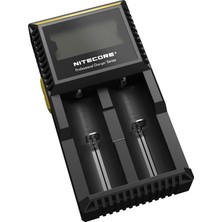 Brf Store Oreviosell Nitecore D2EU - Li-Ion, Ni-Mh, Ni-Cd ve Lifepo4 Batarya, LCD Ekran Için Evrensel Şarj Cih