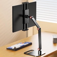 Brf Store Oreviosell Triline Monitör Tablet iPad Telefon Tutucu 12-16 Inç Universal Metal 360° Derece Döner St