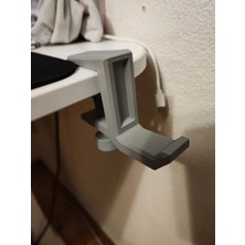 Brf Store Oreviosell Ayarlanabilir Sıkıştırmalı Masaüstü Kulaklık Tutucu Stand (Gri)