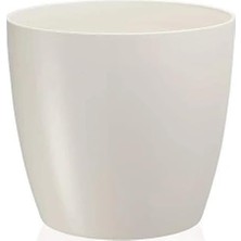 Brf Store Oreviosell Yakut Saksı No:4 Drenaj Aparatı ile Birlikte 23CM 7,4 Litre Beyaz