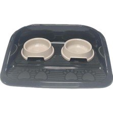Brf Store Oreviosell Siperli Mama Kabı 2’li Set – 300 ml Mama & Su Kabı, Kedi ve Küçük Köpek Için – Hijyenik &