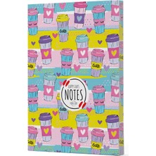 Lisinya Kahve 10 - Yan Boyamalı Çizgili Defter