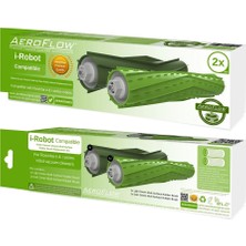 YFS Aeroflow Irobot Ile Uyumlu Roomba I7 Plus Plastik Fırça 2'li Paket