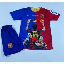 Candy Cup Barcelona 2008-2009 Sezonu (Roma 2009 Final) Lionel Messi Özel Baskılı Çocuk Forma Takımı. 2li Set H