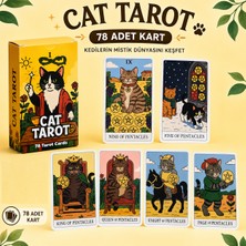LUXMON Cat Tarot  Kedi Temalı Tarot Destesi 78 Kart Ingilizce