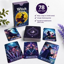 LUXMON Witch Tarot  78 Adet  Mistik Cadı Tarot Destesi Ingilizce
