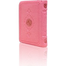Lisinya Büyük Cep Boy Kur'an-I Kerim (Pembe Renk, Kılıflı, Mühürlü)