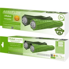 YFS Aeroflow Irobot Ile Uyumlu Roomba E5 Plastik Fırça 2'li Paket