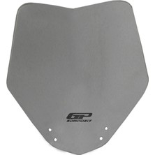 GP Kompozit KTM Duke 250 2011-2016 Uyumlu Spor Ön Cam Füme - 27 cm