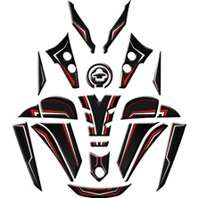Yamaha MT25 2020 - 2026 Uyumlu Full Tank Pad Set 013