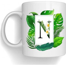 Bsb N Harfi Temalı Porselen Kupa Bardak Mug 214