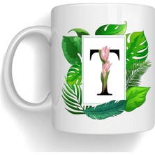 Bsb T Harfi Temalı Porselen Kupa Bardak Mug 220