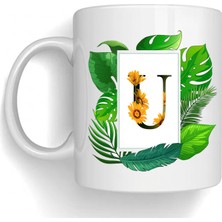 Bsb U Harfi Temalı Porselen Kupa Bardak Mug 221