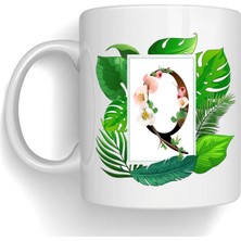 Bsb Q Harfi Temalı Porselen Kupa Bardak Mug 217
