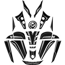 Yamaha MT25 2020 - 2026 Uyumlu Full Tank Pad Set 014