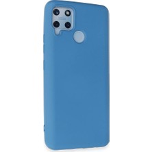 Evimdeyokyok Realme C15 Kılıf Nano Içi Kadife Silikon - Mavi