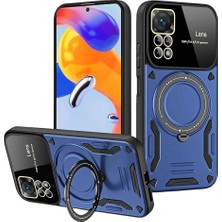 Evimdeyokyok Realme 11 Pro Plus Joy Lens Standlı Kapak - Lacivert