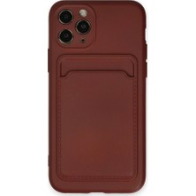 Evimdeyokyok Apple Iphone 11 Pro Kılıf Kelvin Kartvizitli Silikon - Bordo