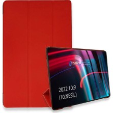 Evimdeyokyok Apple Ipad 2022 10.9 (10.nesil) Kılıf Tablet Smart Kılıf - Kırmızı
