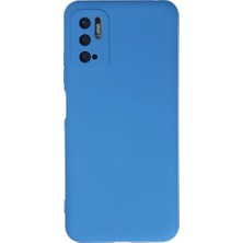 Evimdeyokyok Xiaomi Redmi Note 10 5g Kılıf Nano Içi Kadife Silikon - Mavi