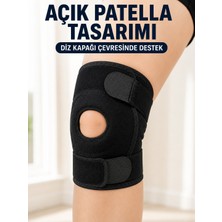 Karahanbey Patella Destekli Kısa Dizlik Ayarlanabilir Bantlı Diz Koruyucu Destek -