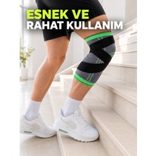 Karahanbey Ayarlanabilir Çapraz Bantlı Sporcu Dizliği Örme Esnek Diz Destekleyici -