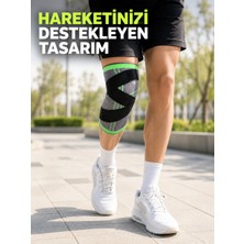Karahanbey Sporcu Dizliği Çapraz Bant Destekli Nefes Alabilen Esnek Örme Dizlik -