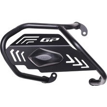 GP Kompozit Honda ADV 350 2025-2026 Uyumlu Kapaklı Egzoz Koruma Demiri Siyah