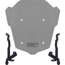 GP Kompozit Honda CB650R E-CLUTCH 2025-2026 Uyumlu Kısa Ön Cam Füme - 27 cm