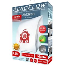 YFS Miele Ile Uyumlu Allervac Hepa Plus Süpürge Toz Torbası 4lü Paket