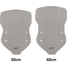 GP Kompozit Kymco DTX 250 / 360 2021-2024 Uyumlu Ön Cam Füme - 60 cm