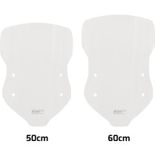 GP Kompozit Kymco DTX 250 / 360 2021-2024 Uyumlu Ön Cam Şeffaf - 50 cm