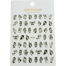 Zero Land Zengezur Gül Kız Tattoo Dövme Sticker Siyah