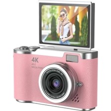 Marsilyan 4K Dijital Retro Video Kamera 48MP 18X Zoom Flaşlı (32GB) Kart Dijital Vlog Fotoğraf  Makinesi Türkçe
