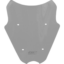 GP Kompozit Yamaha NMAX 125 / 155 2025-2026 Uyumlu Kısa Ön Cam Füme - 40 cm