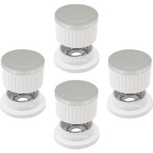 YFS Bykitchen Ile Uyumlu Düğme 4 Lü Takımı Set Üstü Ocak Düğmesi Beyaz Yaylı Görselle Eşleştiriniz