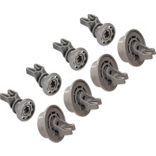 YFS Beko Ile Uyumlu D3002 Bulaşık Makinesi Sepet Tekerleği 4 Alt 4 Üst Teker Takımı