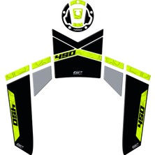GP Kompozit CF Moto 450 MT 2024-2026 Uyumlu Tank Pad Siyah