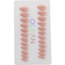 Ocean Profesyonel Takma Tırnak Seti Glazed Dark Pink EBAY-206