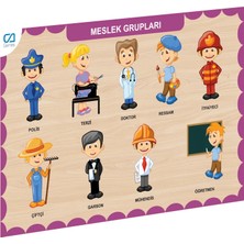 Elektronikçim CAAHS-3203 Ca Games Ahşap Meslek Grupları Bul-Tak
