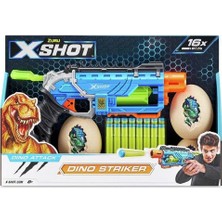 Elektronikçim 4860 x Shot Sünger Atan Dino Attack Striker Silah -Sunman