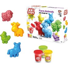 Elektronikçim 03993 Art Craft Çiftlik Hayvanları Hamur Set 168 gr -Fentoys